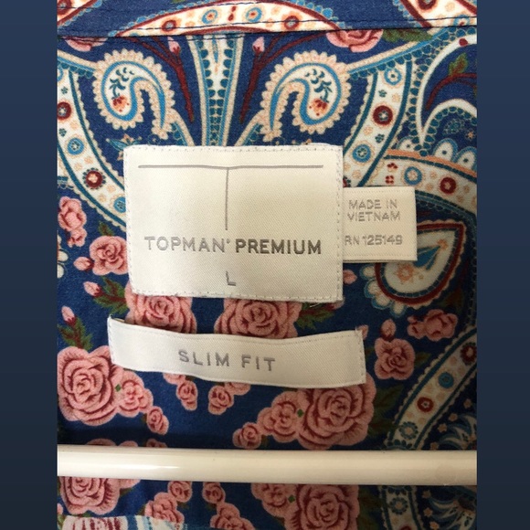 Paisley Button Down Collar Long Sleeve Shirt - Picture 3 of 3